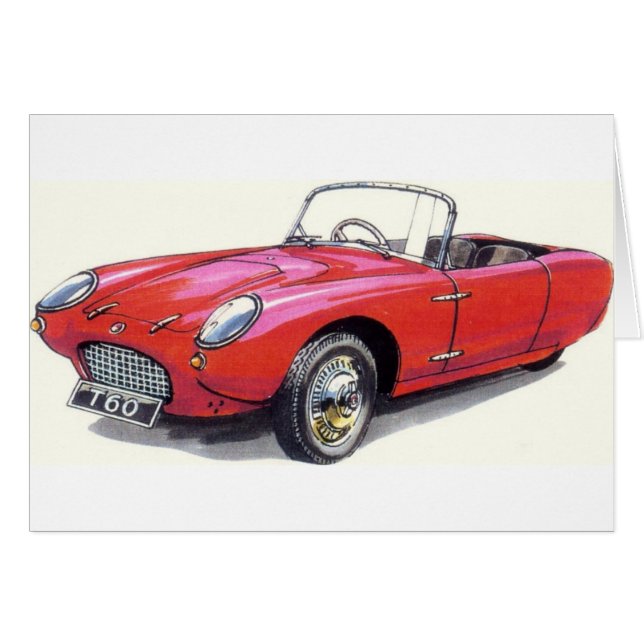 CARTÃO CONVERTIBLE CLÁSSICO DE BERKELEY T60 DO CARRO (Frente Horizontal)