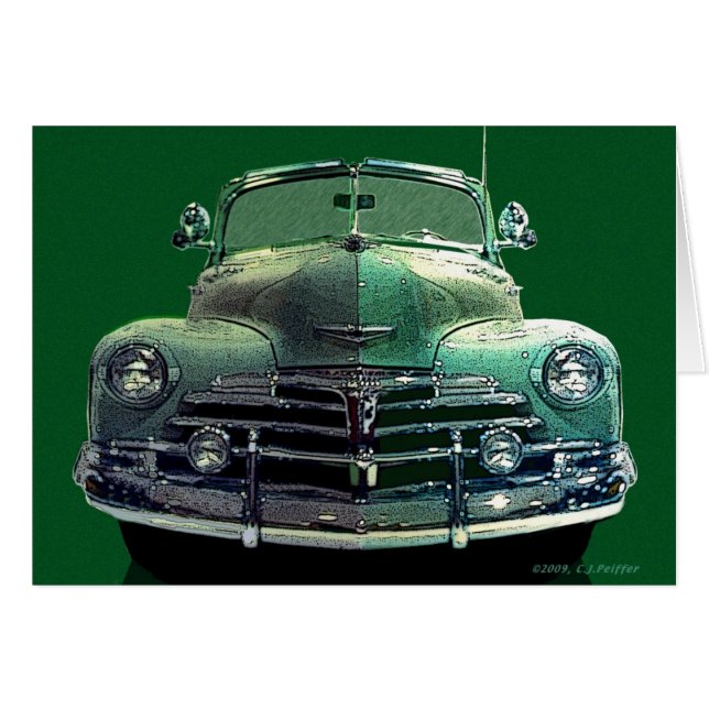 Cartão Convertible de Chevy (Frente Horizontal)