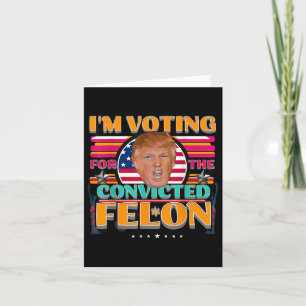 Cartão Convicção das Eleições Americanas de Donald Trump 
