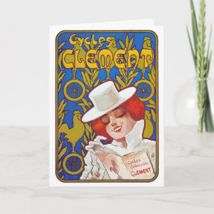 Cartão/Convite: Anúncio Bicicleta Francês Vintage