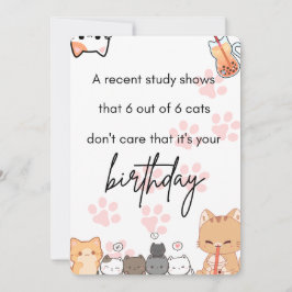 Cartão / convite de aniversário feliz