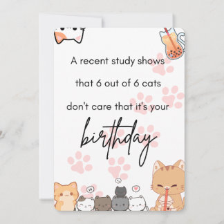Cartão / convite de aniversário feliz