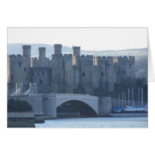Cartão Conwy Castle Wales.