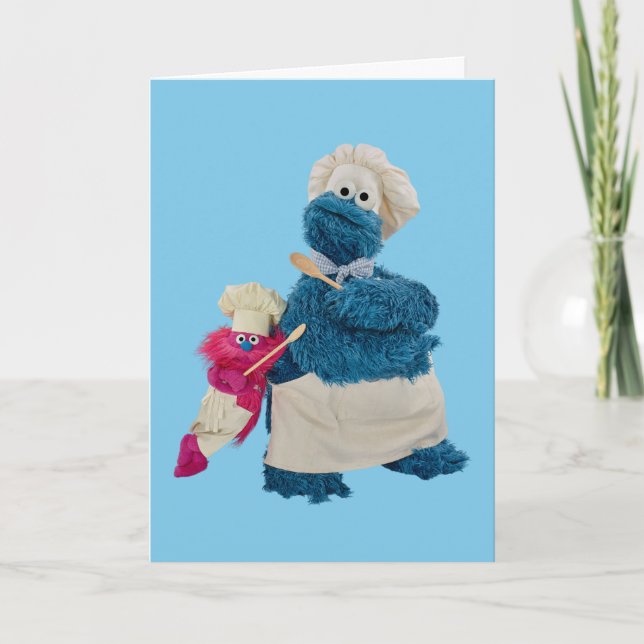 Cartão Cookie Monster's Food Truck Partners (Frente)