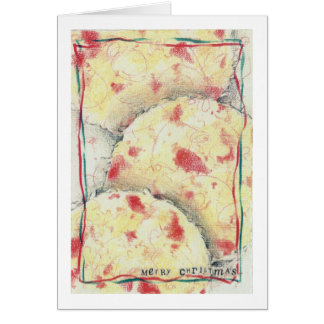 Cartão Cookies de Natal de Beard de papais noeis com Rece