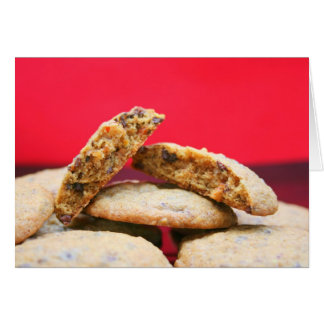 Cartão Cookies inteiros de grão com Tidbits Pulverizados