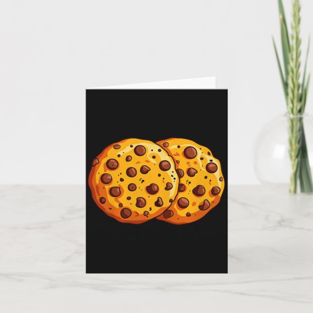 Cartão Cookies Shirt Men Women Kids Chocolate Chip Cookie (Frente)