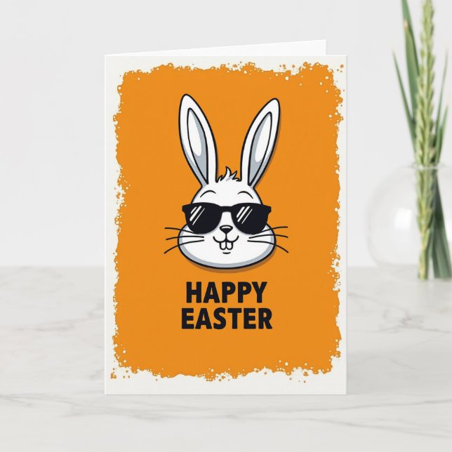 Cartão Cool Bunny Celebration Card (Frente)