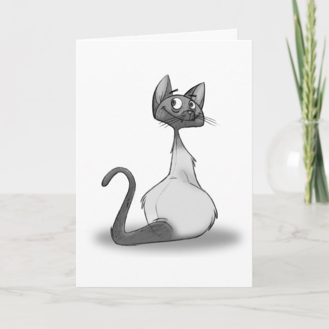 Cartão Cool Cat Note Card (Frente)