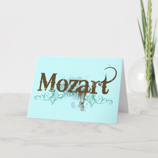 Cartão Cool Classical Mozart Card (Frente)