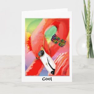 Cartão Cool Flamingo
