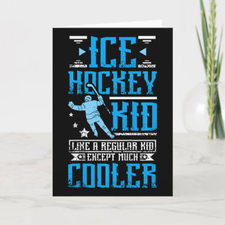 Cartão Cool Ice Hockey Kid 