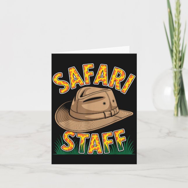 Cartão Cool Safari Costume For Men Women Kids Adult Afric (Frente)