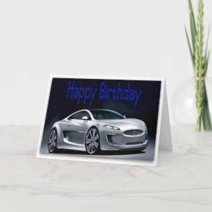 Cartão Cool Sports Car Birthday Card