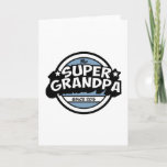 Cartão Cool Super Grandpa<br><div class="desc">Super Grandpa. Pop graphic design. Style comics. Art by José Ricardo.</div>