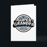 Cartão Cool Super Grandpa<br><div class="desc">Super Grandpa. Pop graphic design. Style comics. Art by José Ricardo.</div>