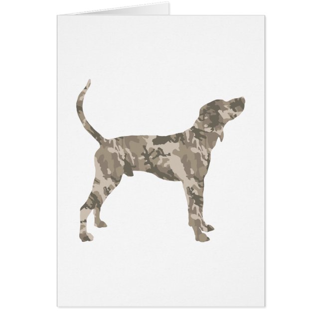 Cartão Coonhound do caminhante de Treeing (Frente)