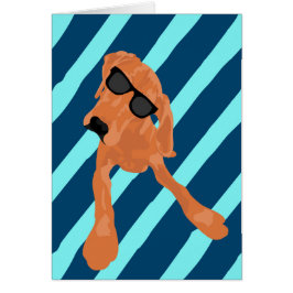 Cartão Coonhound legal de Redbone do vazio