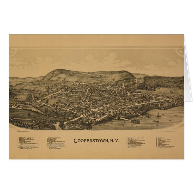 Cartão Cooperstown 1890 (Frente Horizontal)