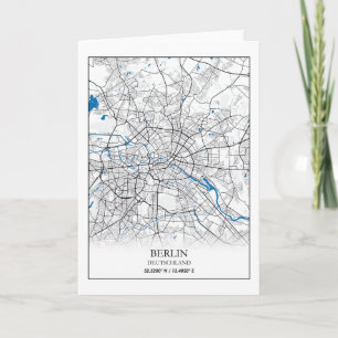 Cartão Coordenadas do Mapa da Cidade da Alemanha, Alemanh