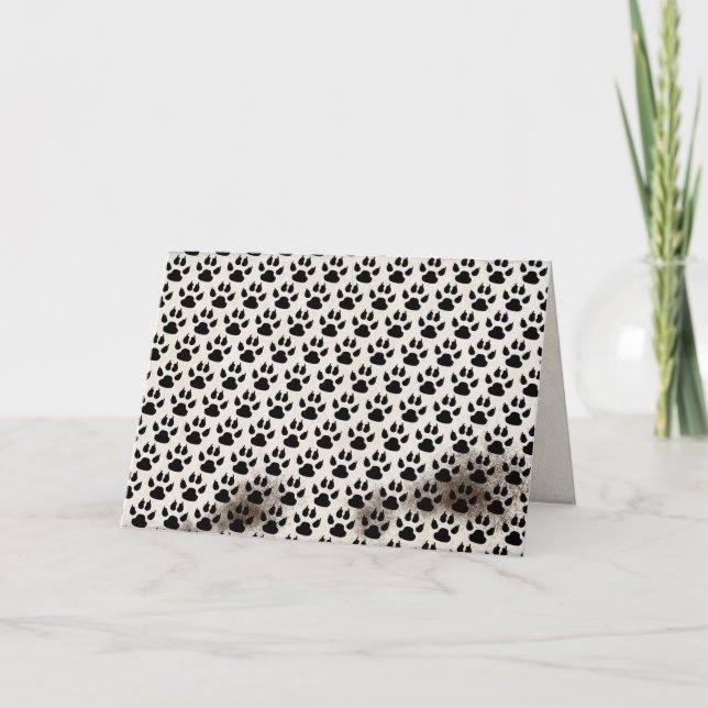 Cartão copa de cão suja imprime aniversário (Frente)