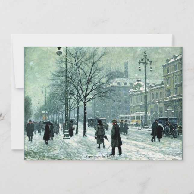 Cartão Copenhaga por Paul Fischer (Frente)