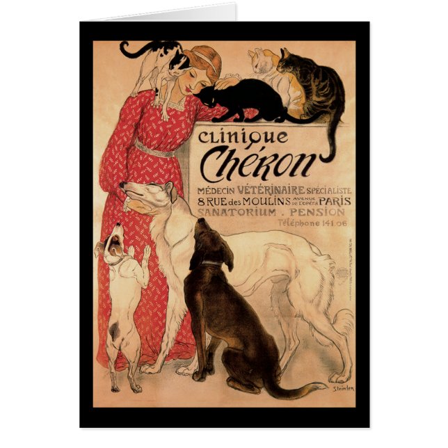 Cartão Cópia de Cheron 1905 da clínica (Frente)