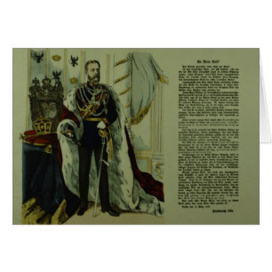 Cartão Cópia de uma declaração de Frederick III