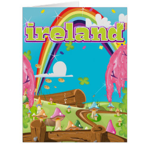 Cartão Cópia do viagem dos desenhos animados de Ireland