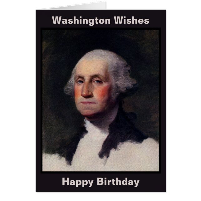 Cartão Copiar Antheneum George Washington, Gilbert Stuart (Frente)