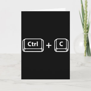 Cartão Copiar Colar Ctrl C Ctrl V Pai Filho Feliz Dia dos