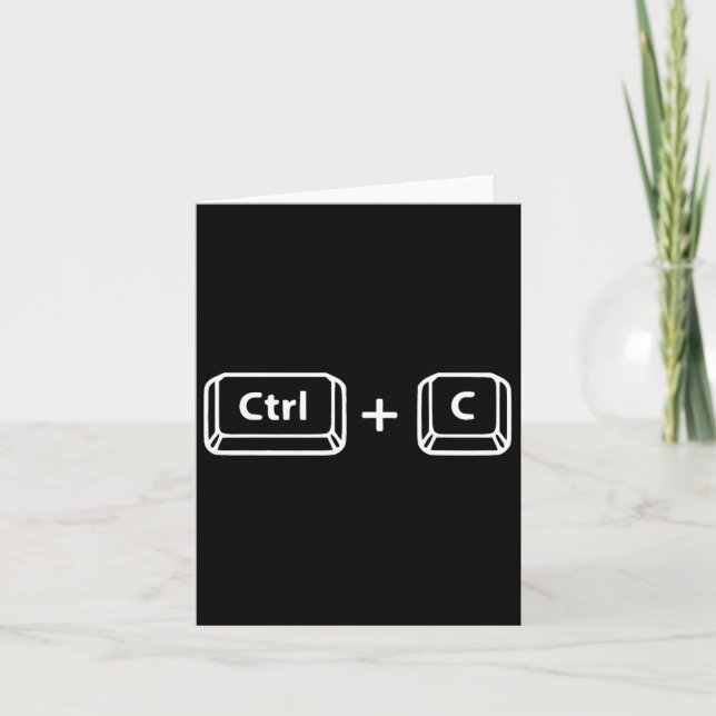 Cartão Copiar Colar Ctrl C Ctrl V Pai Filho Feliz Pai&#  (Frente)