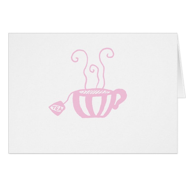 Cartão Copo de chá (Frente Horizontal)