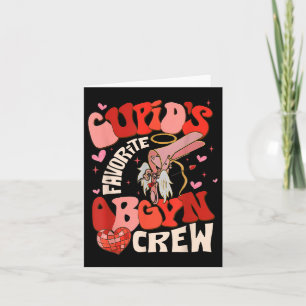 Cartão Copo de Disco Corações Groovy Cupidos Obgyn Favori