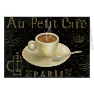 Cartão Copo do Cappuccino