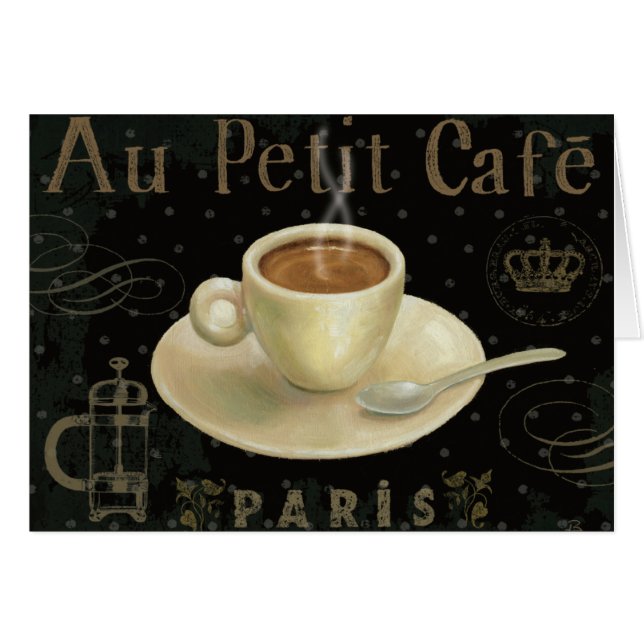 Cartão Copo do Cappuccino (Frente Horizontal)