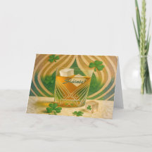 Copo para uísque irlandês Shamrocks "Sláinte!"