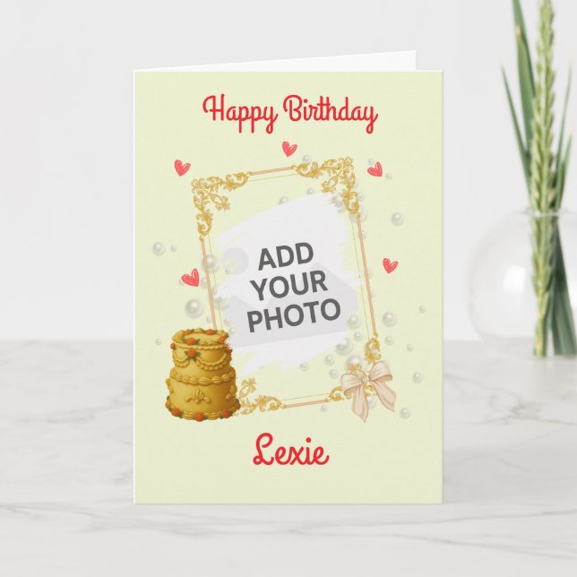 Cartão Coquette Birthday Card (Frente)