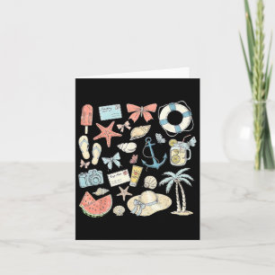 Cartão Coquette Summer Coastal Beach Matching Family Vaca