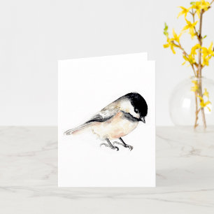 Cartão Cor da Água de Pintura em Frango