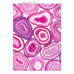 Cartão Cor da água rosa