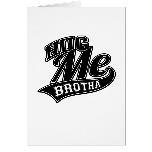 Cartão Cor de fundo personalizável para me abraçar (Frente)