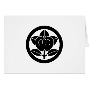 Cartão Cor de laranja mandarina em círculo