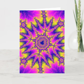 Cartão Cor-de-rosa, amarelo e azul-fratural