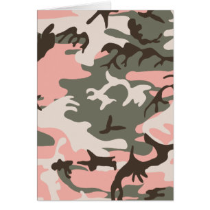 Cartão cor-de-rosa da camuflagem