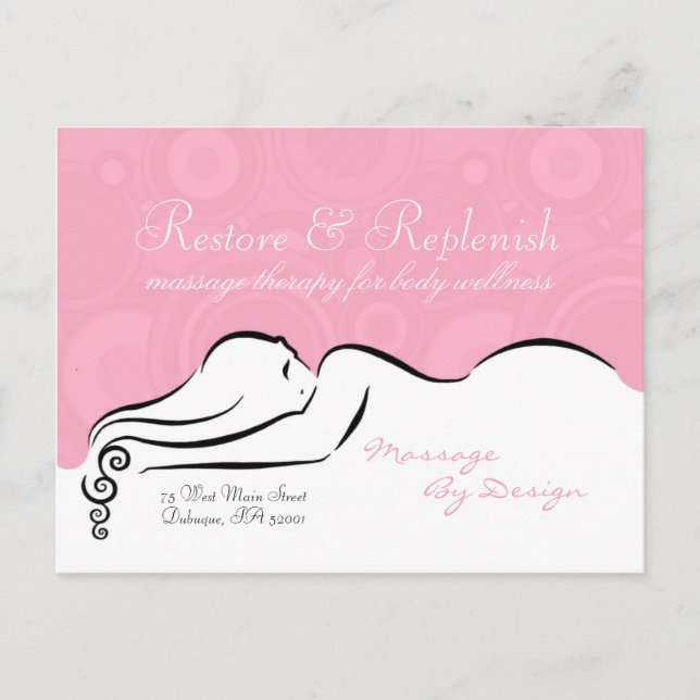 Cartão cor-de-rosa de Darla da paixão (Frente)