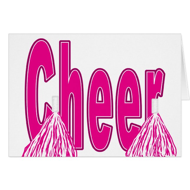 Cartão cor-de-rosa do elogio (Frente Horizontal)