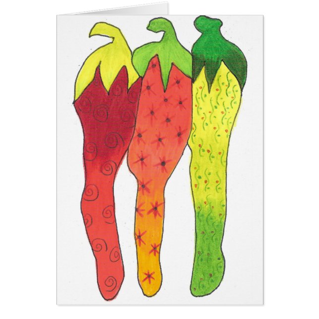 Cartão Cor do pimentão (Frente)