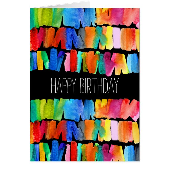 Cartão Cor moderna de abstrato (Frente)