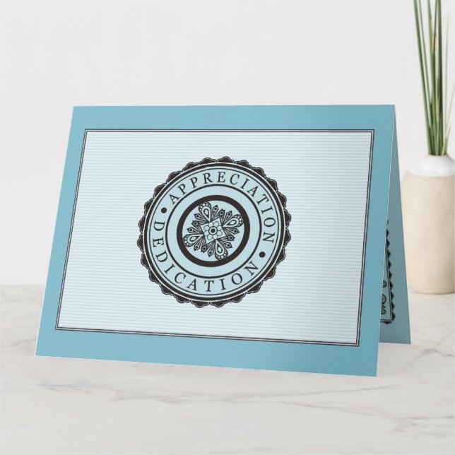 Cartão Cor personalizada do prêmio de serviço de emprego  (Frente)